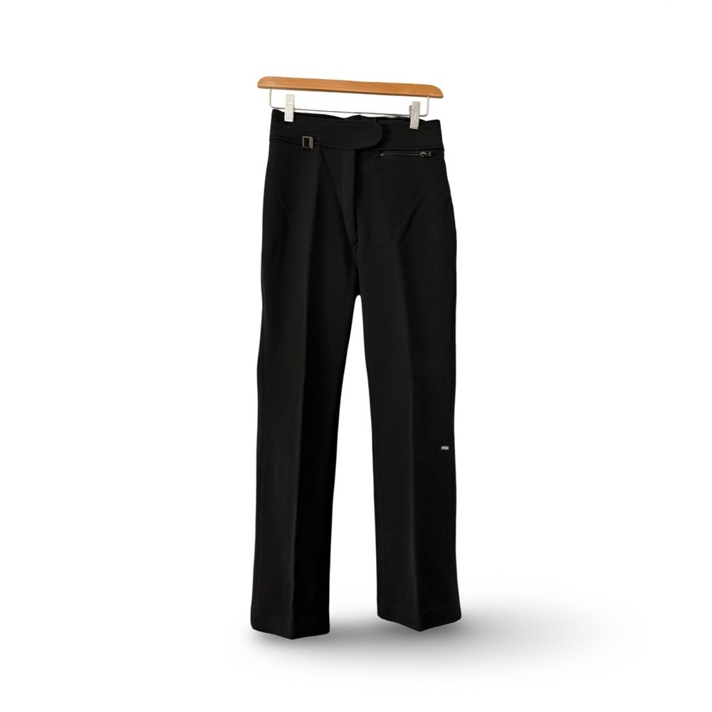 Fera Womens Wool Blend Snow Ski Pants Size 8L Black Snowboarding Vintage